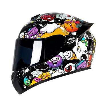 Imagem de Capacete De Motocicleta Retro Unissex DOT Para Passeios E Motocross Qu