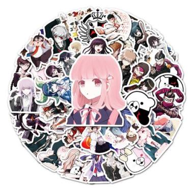 Imagem de Adesivos Danganronpas Anime Cartoon PVC 50 unidades à prova d'água - y