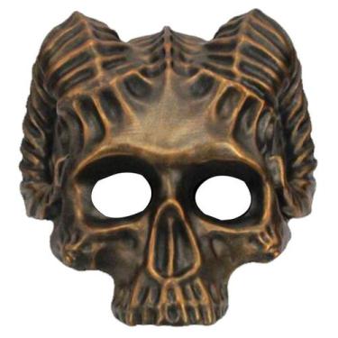 Imagem de Máscara Horn Skull Ghosts Riders Latex Halloween Carnival - yiweisai