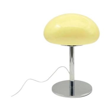 Imagem de Luminária De Mesa Nuvem Amarelo Creme: Lâmpada Decorativa De Alto Valo