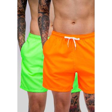 Imagem de Kit 2 Short Masculino Tactel Tectel Praia Leve Secagem Rápida Bermuda Academia Treino Verão-Unissex