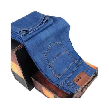 Imagem de Calças Jeans Slim Stretch Masculinas 2025 Moda Casual De Negócios Pret