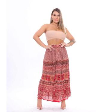 Imagem de Saia Longa Indiana Estampada - Loja da Índia 