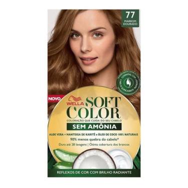 Imagem de Tinta de Cabelo Soft Color 77 Marrom Dourado 35g - Softcolor