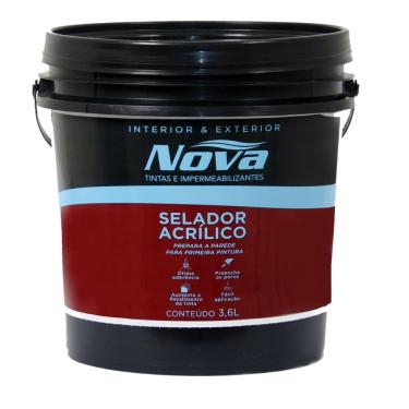 Imagem de Seladora Acrílico Branco 3,6 Litros - 9998 - NOVA TINTAS