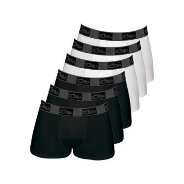 Imagem de Kit com 6 Cuecas Boxer Zorba 717 Colorido, Preto, M
