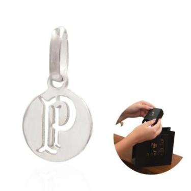 Imagem de Pingente Oficial Brasão Palmeiras Prata 925 Legítima com Certificado e Embalagem Premium-Unissex