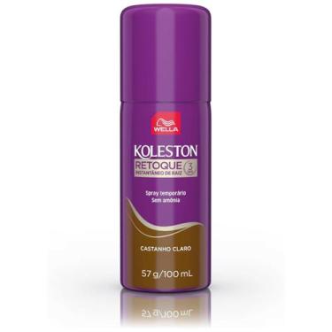 Imagem de Koleston Retoque Instantâneo Spray 100ml - Wella, Castanho Claro