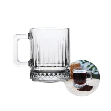 Imagem de Caneca de Vidro Café Cappuccino Elusia 250ml Em Casa Tem - EmCasaTem