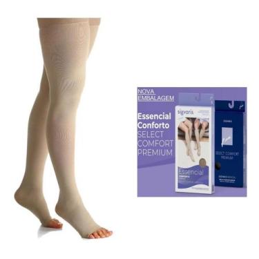 Imagem de Meia Sigvaris 7/8 Media Compressão 20-30mmhg Select Premium, Marrom am