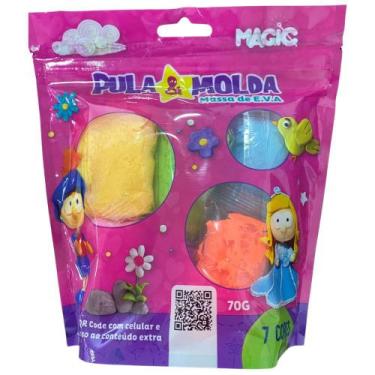 Imagem de Massinha Magic Pula e Molda Princesa 7 Cores