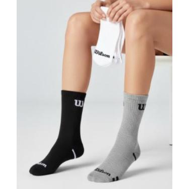 Imagem de Kit 6 Meias Wilson Cano Longo Unisex Algodão, Br, Pt, Cz