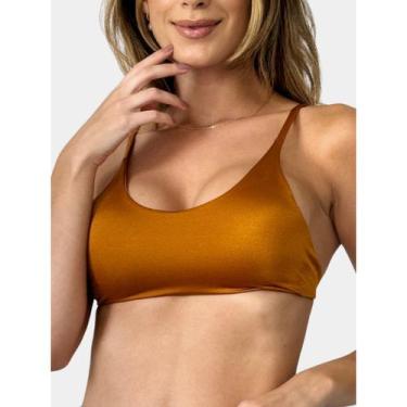 Imagem de Top Academia Fitness Alça Fina com Costas Nuas em Lycra Brilho de Poli