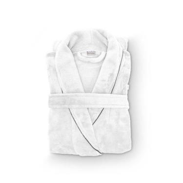 Imagem de Roupão Flannel Golden Appel Home Cor:BrancoTamanho:P, Branco, P