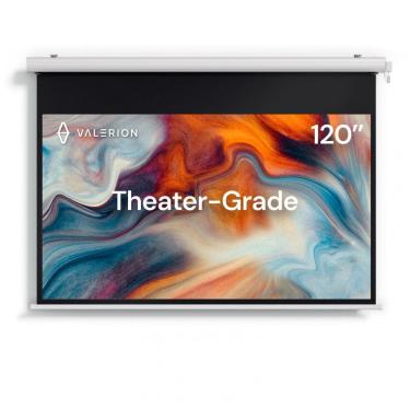 Imagem de Tela de Projetor Motoriza 120" Valerion, Resistente à Água, Ultra HD 4K8K, Quadro de Alumínio para Cinema em Casa e Ao Ar Livre