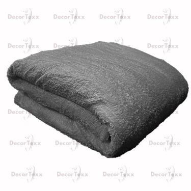 Imagem de Cobertor Manta Casal 200x180cm Microfibra Fleece Soft Toque Suave Liso Cinza para Cama...