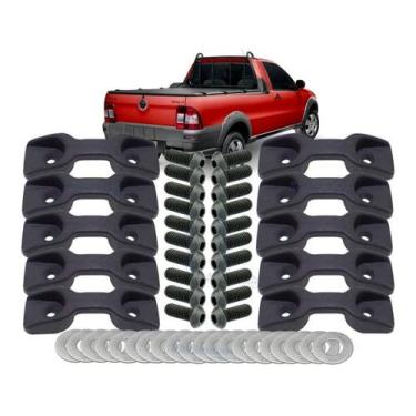 Imagem de 10 Gancho da Caçamba Fiat Strada Toro C/ Parafuso            - SHALOMC