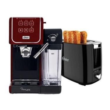 Imagem de Kit Cafeteira Primalatte Touch Red E Torradeira Oster 110V