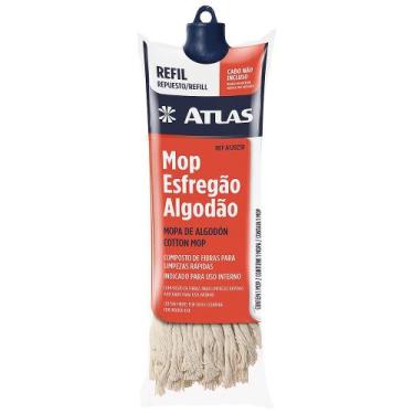 Imagem de Refil Esfregão Mop Para Limpeza Algodão Plus - Atlas