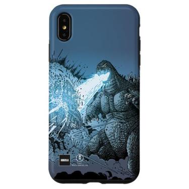 Imagem de Capa para iPhone XS Max com Ataque de Raio de Calor do Godzilla