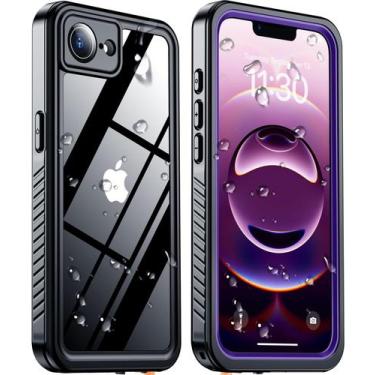 Imagem de Capa de telefone Temdan à prova d'água IP68 para iPhone 16e 6.1-roxa