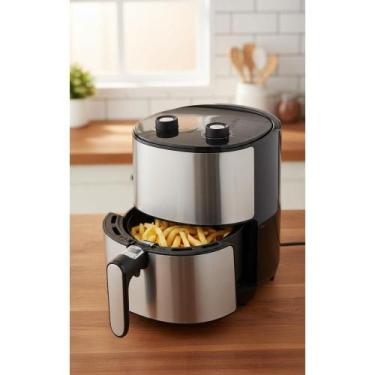 Imagem de Air Fryer 3.2L Inox: Comida Saudável e Prática - Congratulations Store