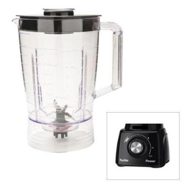 Imagem de Copo Liquidificador Mondial Turbo Power L-99 L-1200 Reposição Acrílico