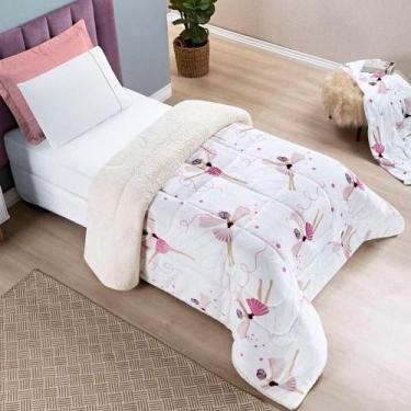 Imagem de Edredom Solteiro Coberdrom Infantil Sherpa Com Mantinha 1 Peça - Baila