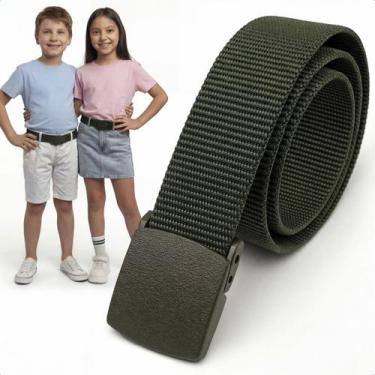 Imagem de Cinto Infantil Ajustável Leve Confortável Para Calça Bermuda Uniforme 