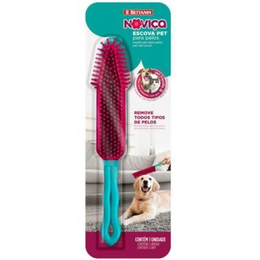 Imagem de Escova Pet Para Pelos Noviça - Remove Pelos Do Seu Animal - Bettanin