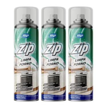 Imagem de Kit 3 Limpa Forno Desengordurante Spray Zip Clean 300ml