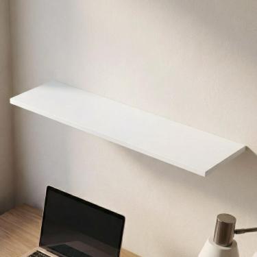 Imagem de Prateleira Flutuante Multiuso Com Suporte Invisível 68x20cm Yara Branco - Lumil