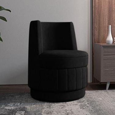 Imagem de Poltrona Decorativa Estilo Único Éfeso Sala de Estar Base Giratória Ve