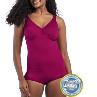 Imagem de Maiô Classic Liso Zero Barriga Dilady - Banho De Mar, Barolo, 44