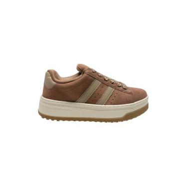 Imagem de Tênis Casual Feminino Ramarim 2599201 Cor Cacau Cor:CACAUTamanho:35, C