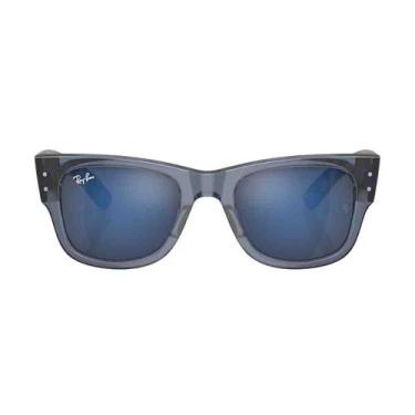 Imagem de Óculos de Sol Ray-Ban Mega Wayfarer Azul 0RB0840S 6638O451 - RAY BAN