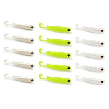 Imagem de Kit 15 Iscas Artificiais Para Pesca Monster 3X E-Shad 12cm, Kit 2
