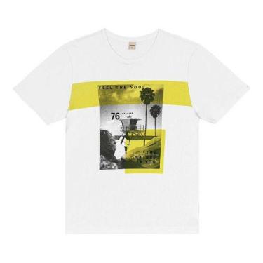 Imagem de Camiseta Infantil Menino Manga Curta 100% algodão rovitex, Dourado, Es
