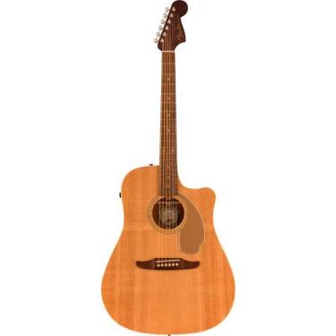 Imagem de Violão Elétrico Fender Redondo Player Escudo Dourado Natural 097071352