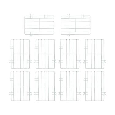 Imagem de Kit 10 Separadores Aramados para Cesto de Freezer Metalfrio Nextgen 23cm X 14cm Branco
