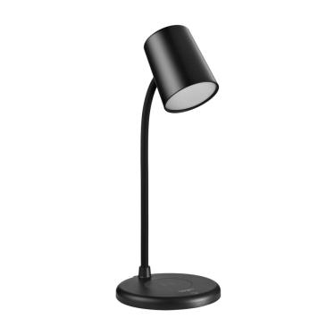 Imagem de Luminária de Mesa LED Lumi Play com Caixa de Som Bluetooth e Carregador sem Fio Preta Elgin