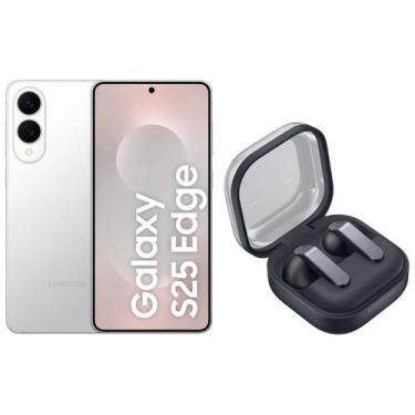 Imagem de Smartphone Samsung Galaxy S25 Edge 512GB Titânio - Prata 5G + Fone de 