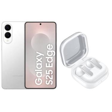 Imagem de Smartphone Samsung Galaxy S25 Edge 512GB Titânio - Prata 5G + Fone de 