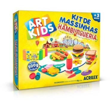 Imagem de Massa para Modelar Criativa KIT de Massinha Hamburgueria - Acrilex