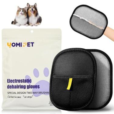 Imagem de Luvas Removedoras de Pelos de Pet YOMI PET Eletrostáticas Reutilizávei
