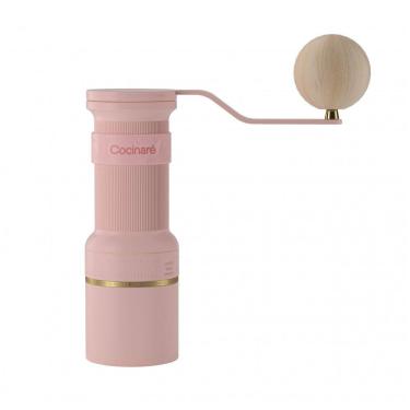 Imagem de Moedor de café manual Cocinare ESSENCE GO B38 Ultra rosa vintage 30g GhostEdge Ultra 80 ajustes