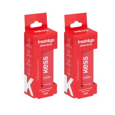 Imagem de Kit C2 Spray Bucal Kess Freshgo 10Ml Melancia Ice