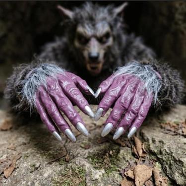 Imagem de Luva monstro lobisomem Halloween cosplay assustador 1 par - sm decora