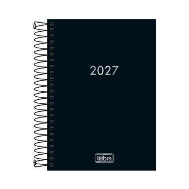 Imagem de Agenda 2027 Tilibra Espiral Executiva Diária Napoli Preta 176 Folhas 1