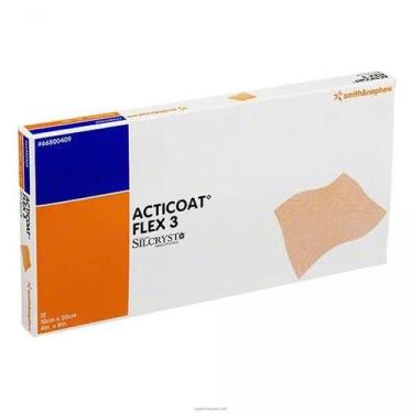 Imagem de Curativo Antimicrobiano Acticoat Flex 3  Smith Nephew, 20 × 10 cm